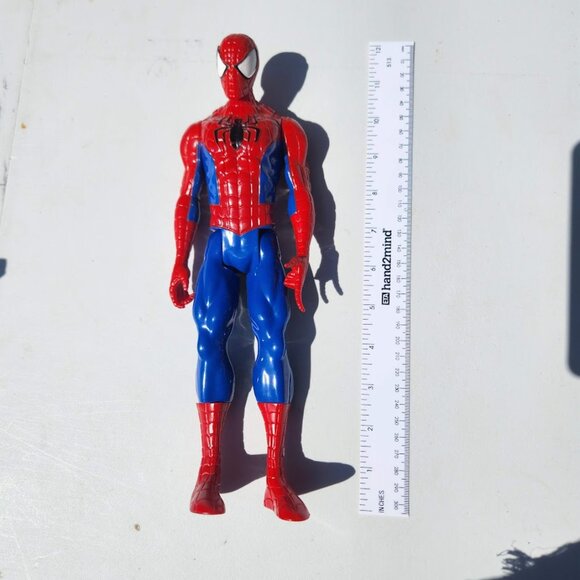 2013 Hasbro 11” Spider-Man Action Figure- Marvel Spiderman Toy - Movable Parts F - Picture 9 of 10